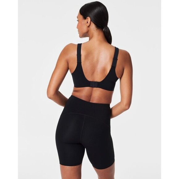 SPANX FlexFeel Low Impact Sports Bra Very Black Small NWT - Picture 2 of 7
